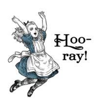 Alice in Sticker land sticker #10581490