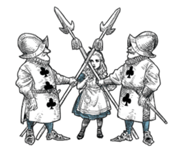 Alice in Sticker land sticker #10581495