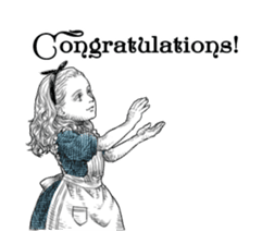 Alice in Sticker land sticker #10581497