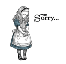 Alice in Sticker land sticker #10581498