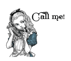 Alice in Sticker land sticker #10581499