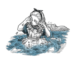 Alice in Sticker land sticker #10581502