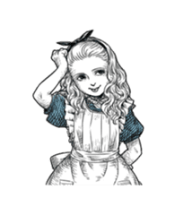 Alice in Sticker land sticker #10581504