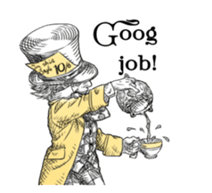 Alice in Sticker land sticker #10581512