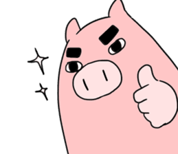 Hello Pig pork sticker #10581856