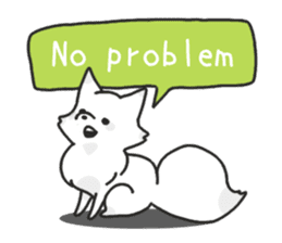 Snow fox (English) sticker #10582165