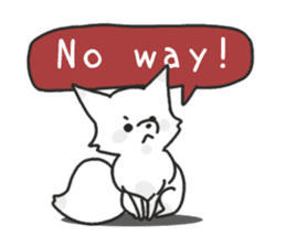 Snow fox (English) sticker #10582170