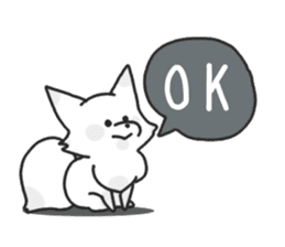 Snow fox (English) sticker #10582178