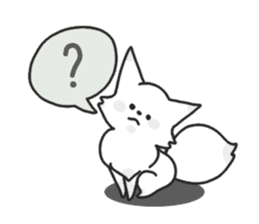 Snow fox (English) sticker #10582179