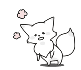Snow fox (English) sticker #10582180