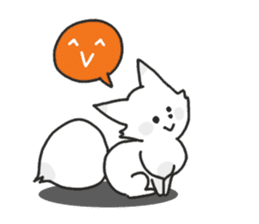 Snow fox (English) sticker #10582189