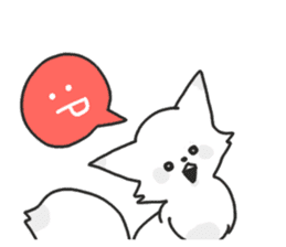 Snow fox (English) sticker #10582194