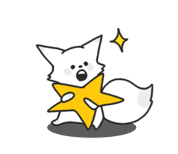 Snow fox (English) sticker #10582198