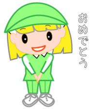 Japanese caddie named Candy 3 sticker #10582450