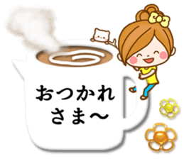 Leisurely a girlfriend11  Balloon sticker #10582775