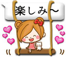 Leisurely a girlfriend11  Balloon sticker #10582795