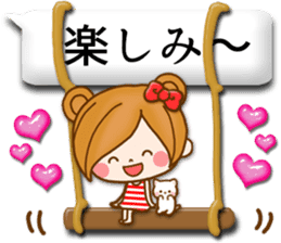 Leisurely a girlfriend11 Balloon sticker #10582795