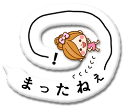 Leisurely a girlfriend11 Balloon sticker #10582799