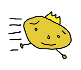 Potato prince sticker #10583006
