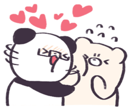 Kuma-chan and Panda sticker #10583362