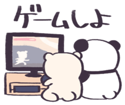 Kuma-chan and Panda sticker #10583364
