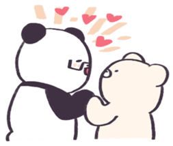 Kuma-chan and Panda sticker #10583366
