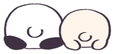 Kuma-chan and Panda sticker #10583367