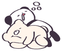 Kuma-chan and Panda sticker #10583368