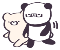 Kuma-chan and Panda sticker #10583369