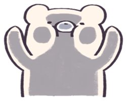Kuma-chan and Panda sticker #10583380