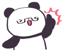 Kuma-chan and Panda sticker #10583386