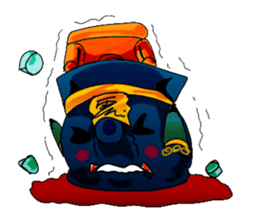 Zombie first bubble tea brewing sticker #10583977