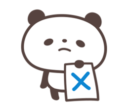 Panda no banda sticker #10584165