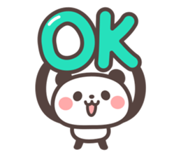 Panda no banda sticker #10584166