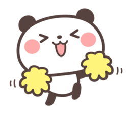 Panda no banda sticker #10584174