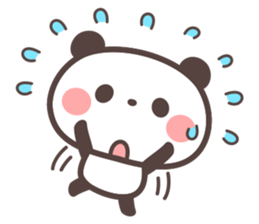 Panda no banda sticker #10584193