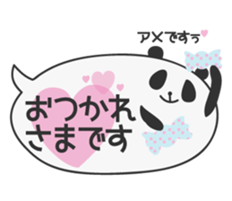 Polite Balloon Panda sticker #10584408