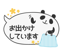 Polite Balloon Panda sticker #10584421