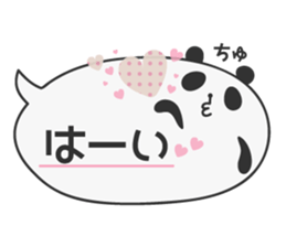 Polite Balloon Panda sticker #10584435