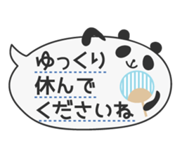 Polite Balloon Panda sticker #10584437