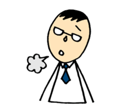 The daddy who works sticker #10584859