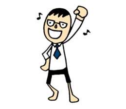 The daddy who works sticker #10584863