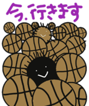 Greetings of sea urchin 2 sticker #10585161