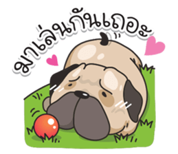 Pongpang the pug sticker #10586253