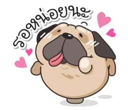 Pongpang the pug sticker #10586257