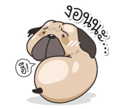 Pongpang the pug sticker #10586260