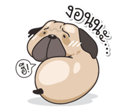 Pongpang the pug sticker #10586260