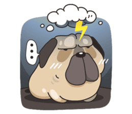 Pongpang the pug sticker #10586262