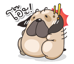 Pongpang the pug sticker #10586264