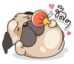 Pongpang the pug sticker #10586269